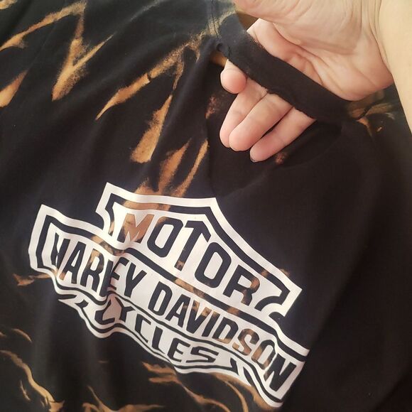 Like New Ladies Harley Davidson Flame T-Shirt Sz M? - Picture 3 of 6